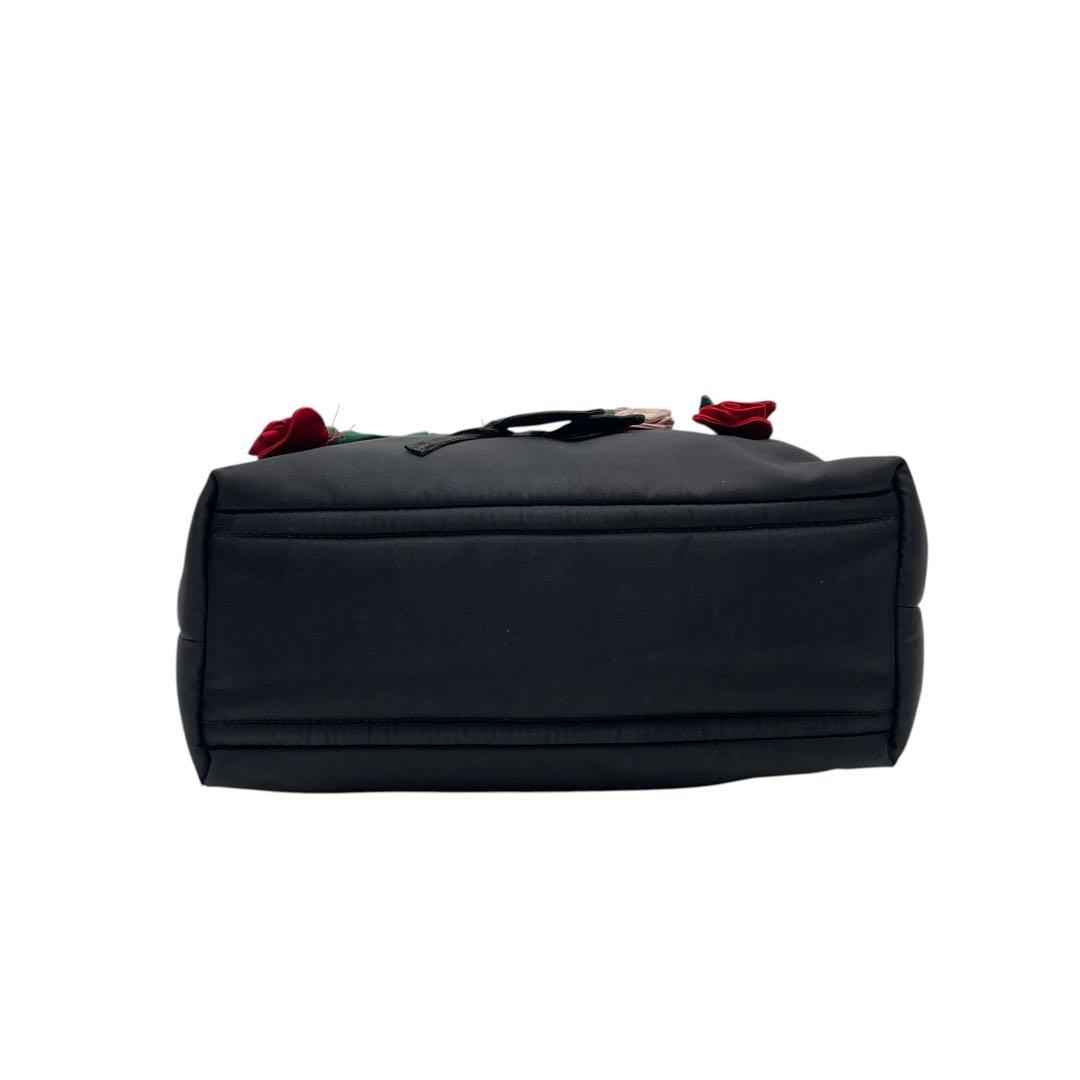 Prada Nylon Leather Flower Shoulder Bag 2-Way — view 4