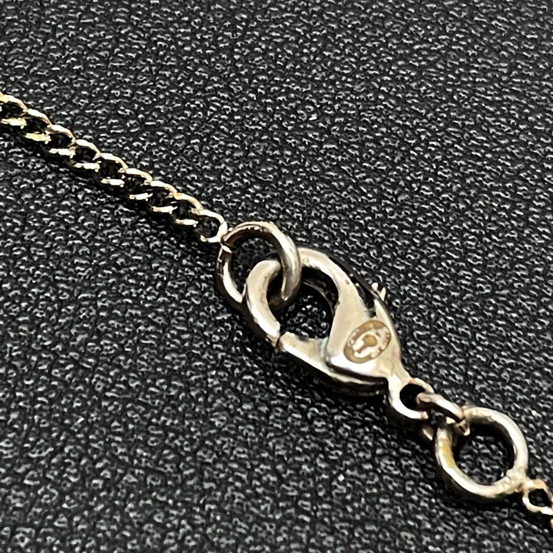 Chanel CC Logo Necklace Rhinestone Silver Icon — view 8