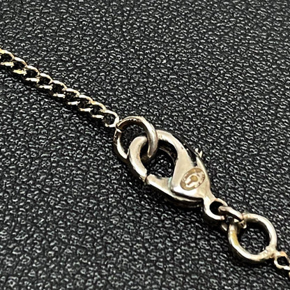Chanel CC Logo Necklace Rhinestone Silver Icon — view 8