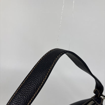 Chanel Super Logo Shoulder Bag Fringe Tassel Leather Black — view 6