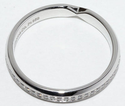 Tiffany & Co Ring Pt950 Diamond Nesting Narrow Band Ring Full Circle