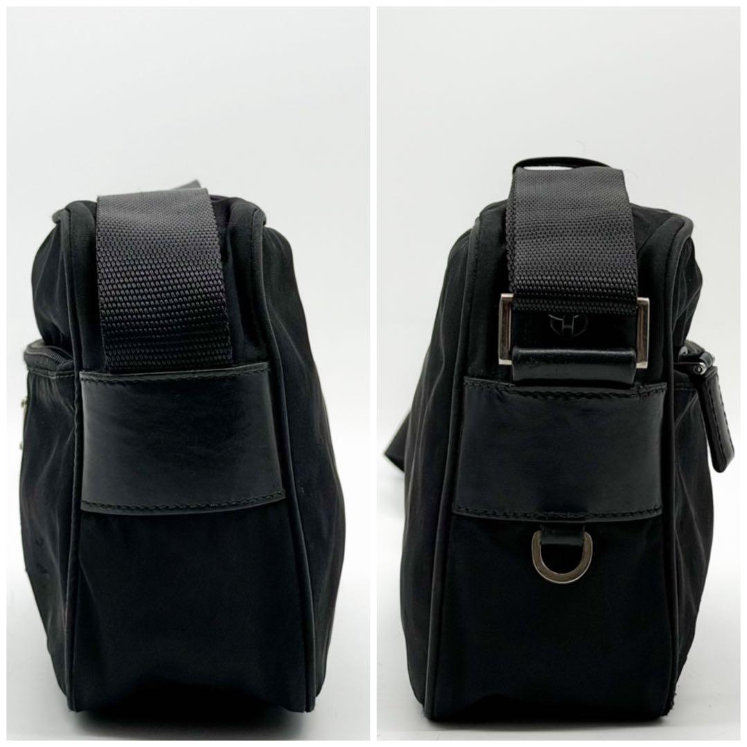 Prada Nylon Camera Bag Triangle Black — view 6