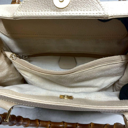 Gucci Diana Handbag Bamboo White Leather — view 5