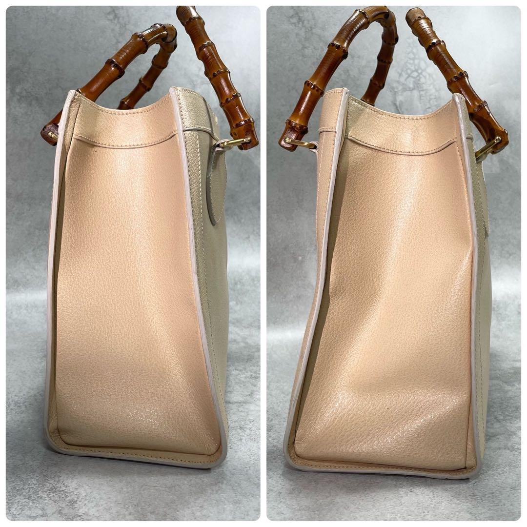 Gucci Diana Handbag Bamboo White Leather — view 7