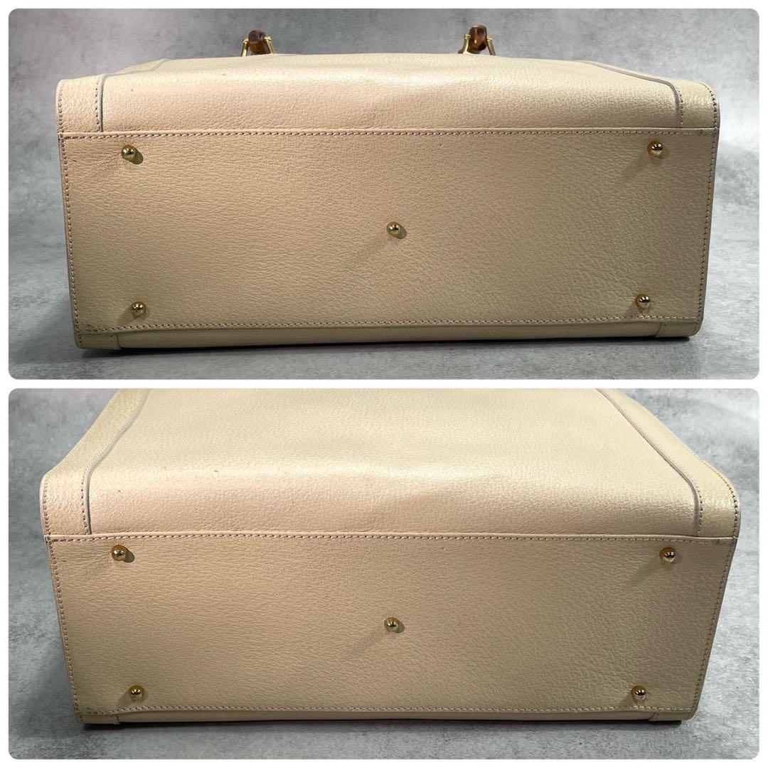 Gucci Diana Handbag Bamboo White Leather — view 8