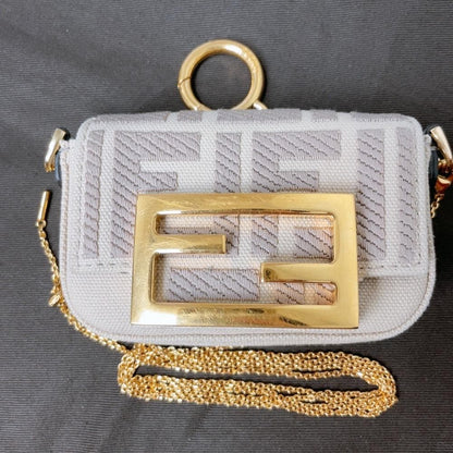 Fendi Nano Baguette Charm 2-Way Zucca Mini — view 3