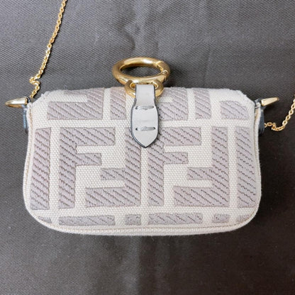 Fendi Nano Baguette Charm 2-Way Zucca Mini — view 4