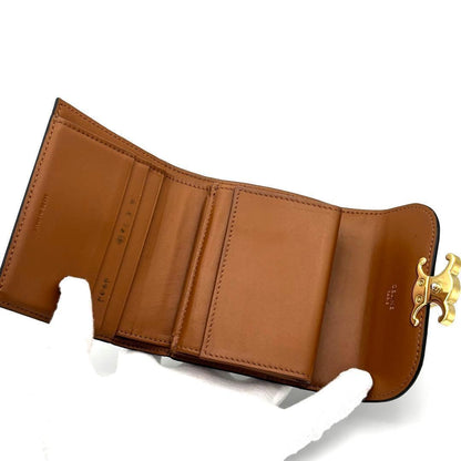 Celine Wallet Small Flap All Over Pattern Triomphe — view 3