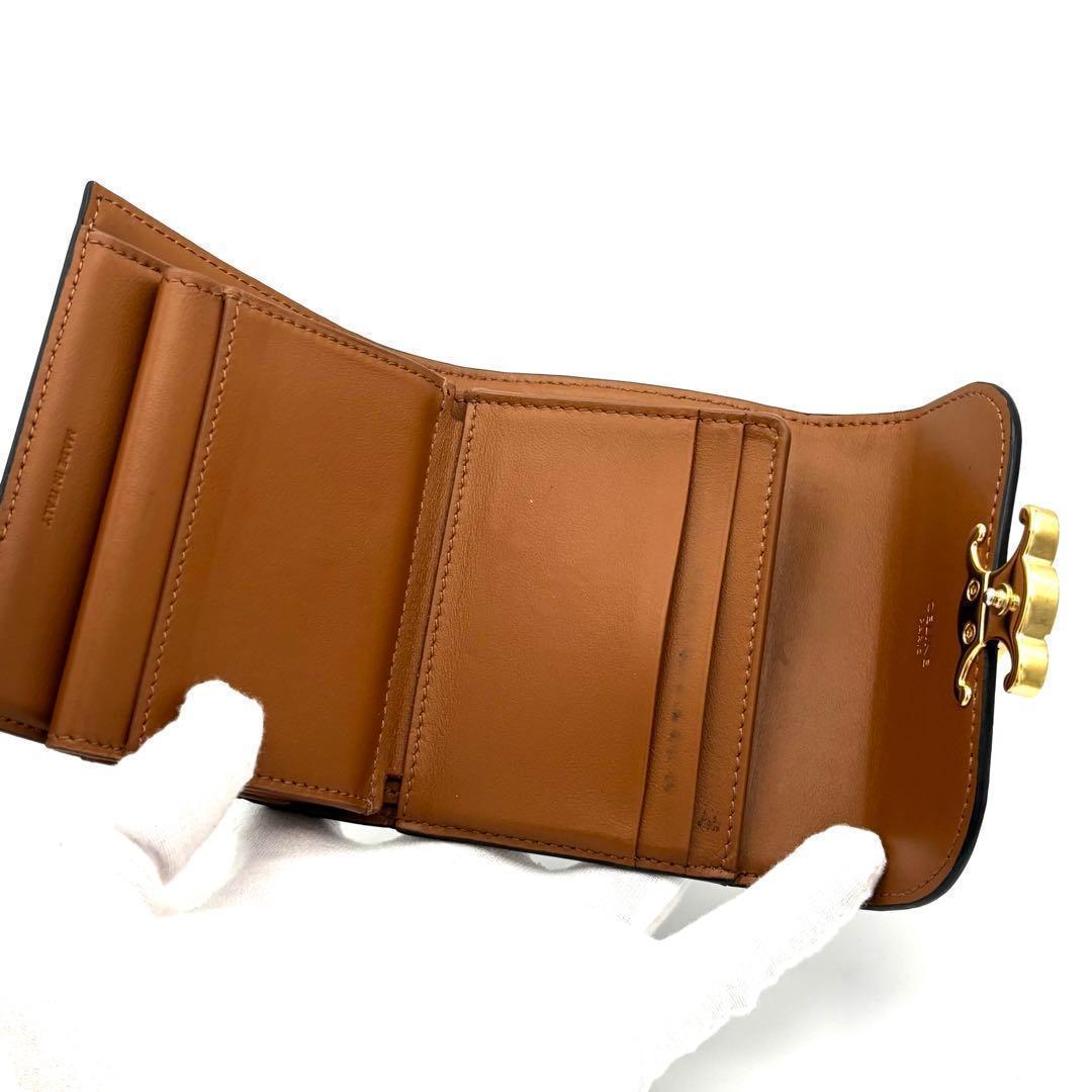 Celine Wallet Small Flap All Over Pattern Triomphe — view 4