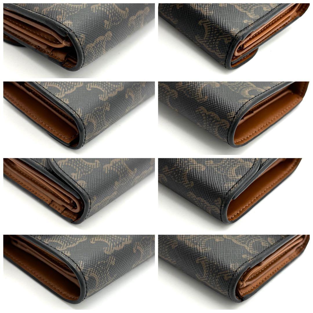 Celine Wallet Small Flap All Over Pattern Triomphe — view 7