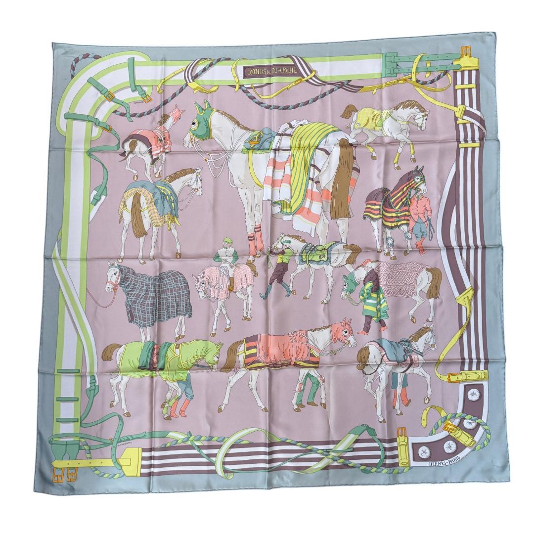 Hermes Carre 90 Ronds de Marche Scarf — view 2