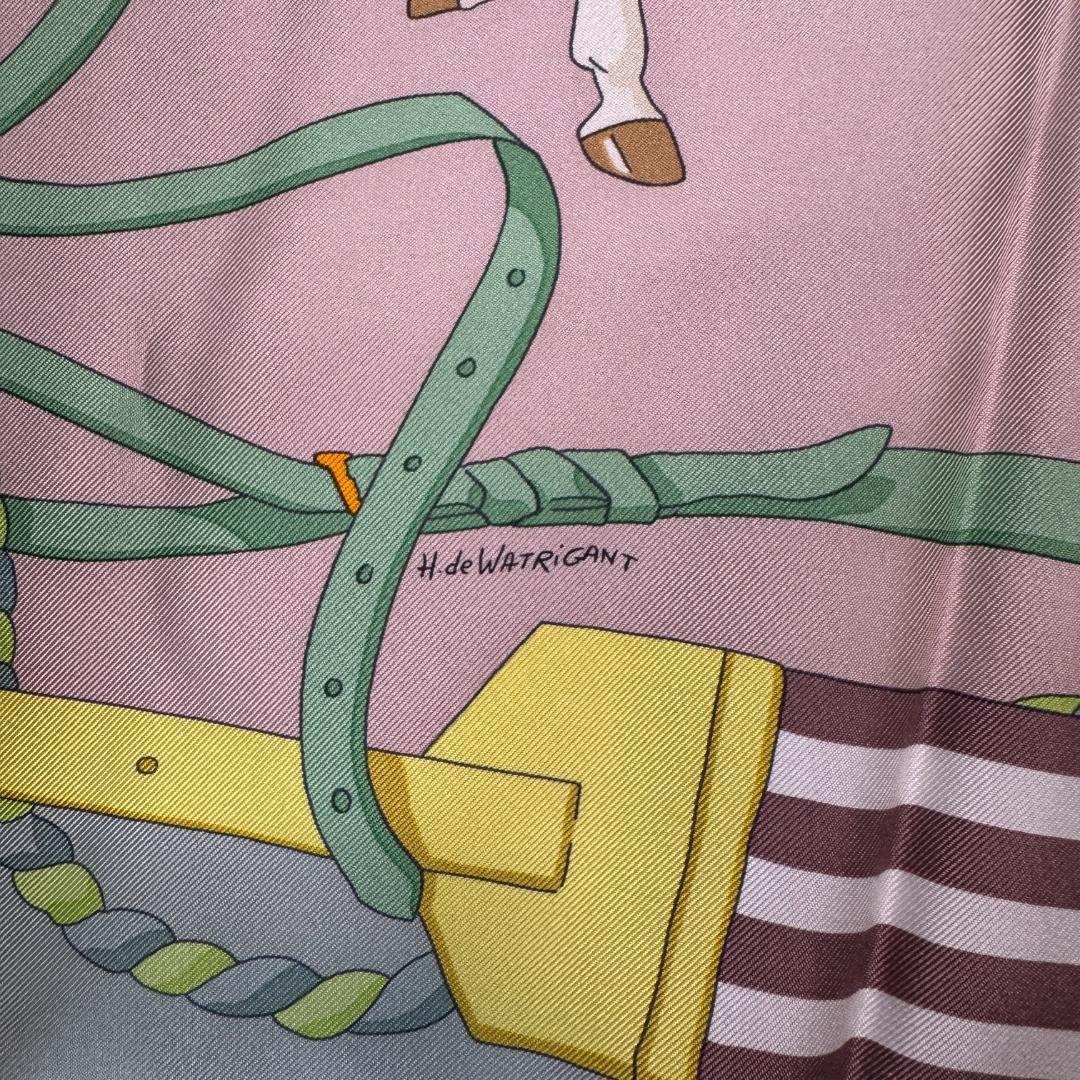 Hermes Carre 90 Ronds de Marche Scarf — view 7