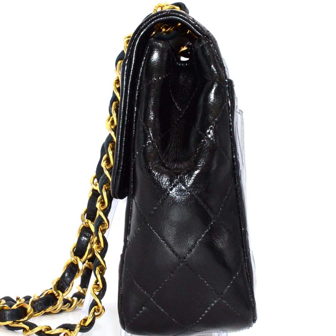 Chanel Quilted Lamb Turnlock Chain Shoulder Bag