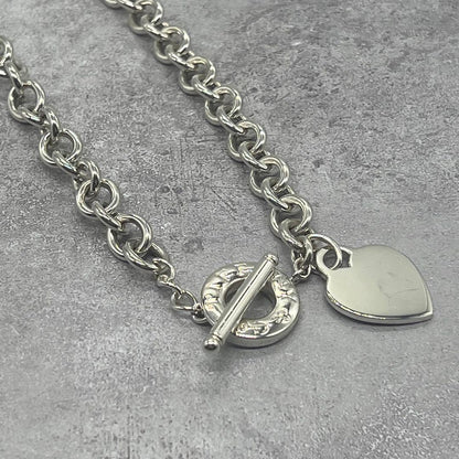 Tiffany & Co Heart Tag Toggle Necklace