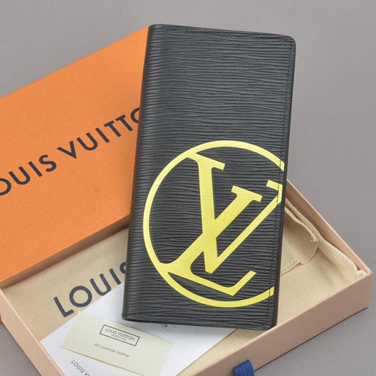 Louis Vuitton LV Circle Portefeuille Blazer Long Wallet Epi Leather Black
