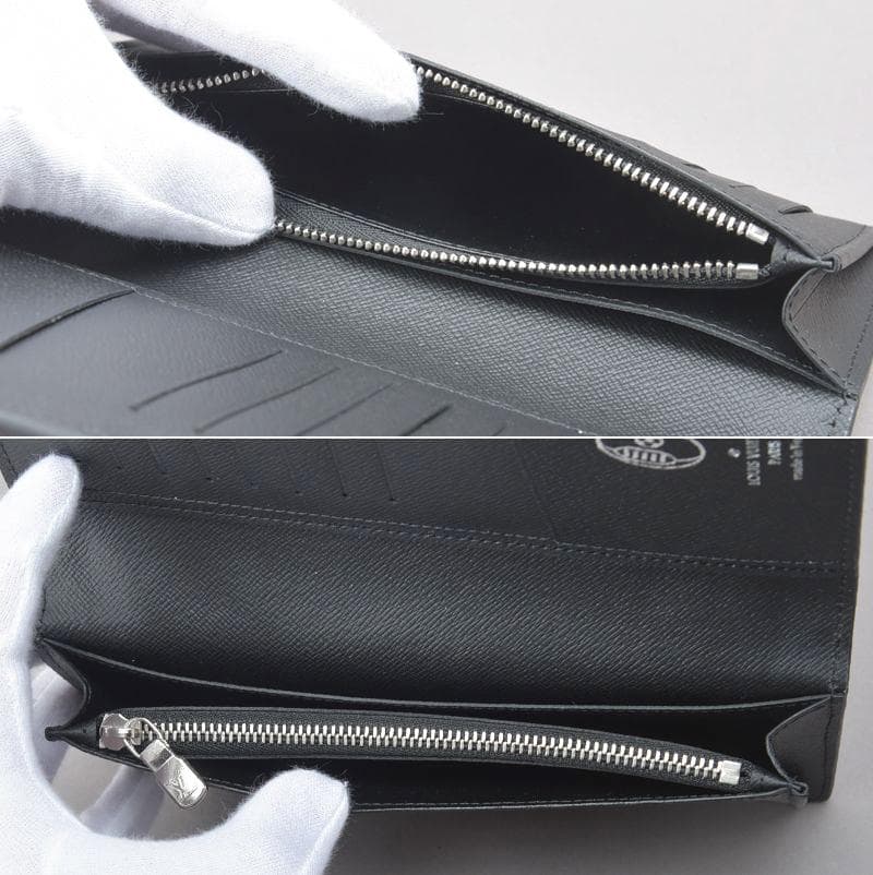 Louis Vuitton LV Circle Portefeuille Blazer Long Wallet Epi Leather Black