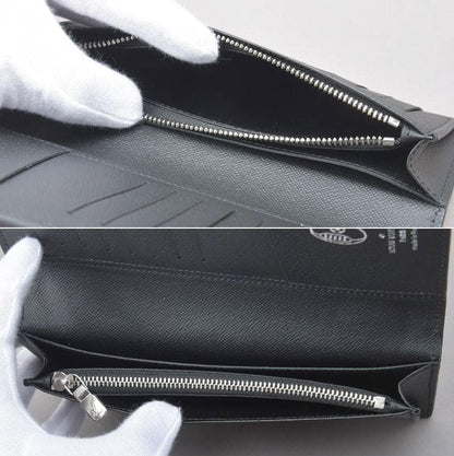 Louis Vuitton LV Circle Portefeuille Blazer Long Wallet Epi Leather Black