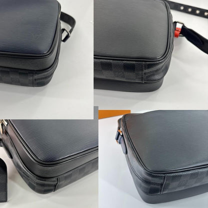 Louis Vuitton Epi Damier Graphite Messenger Bag Black — view 9