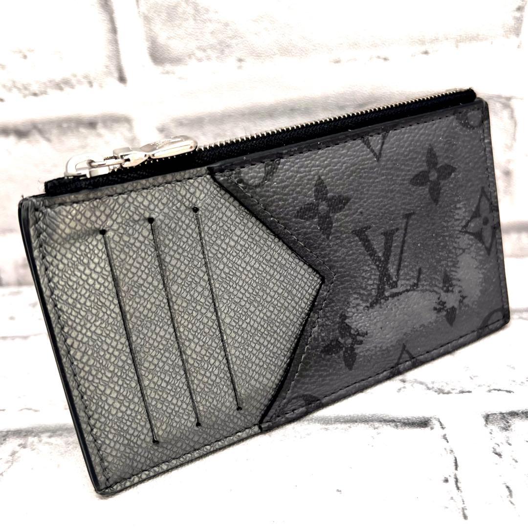 Louis Vuitton Monogram Taigarama Fragment Case Coin Purse — view 3