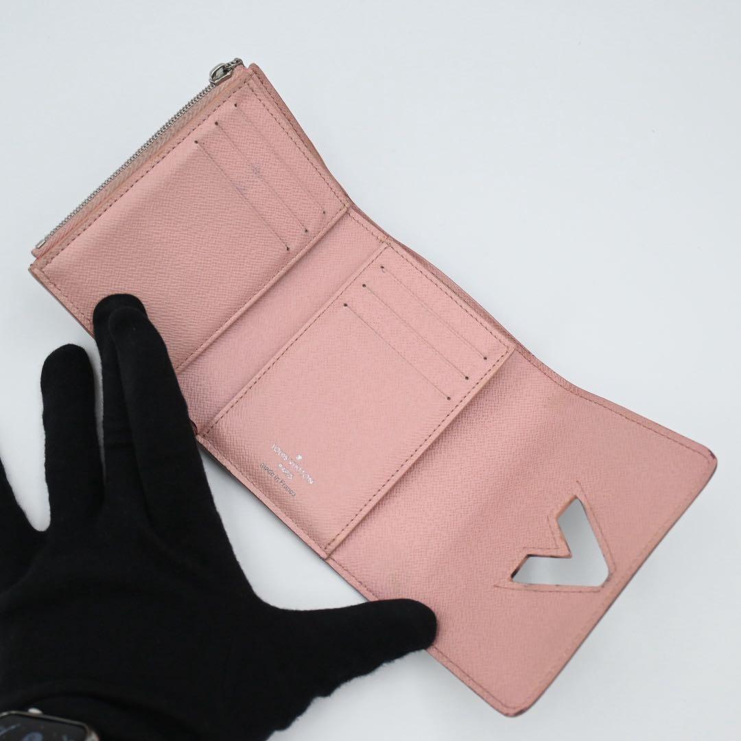 Louis Vuitton Epi Twist Compact Trifold Wallet Purple — view 4