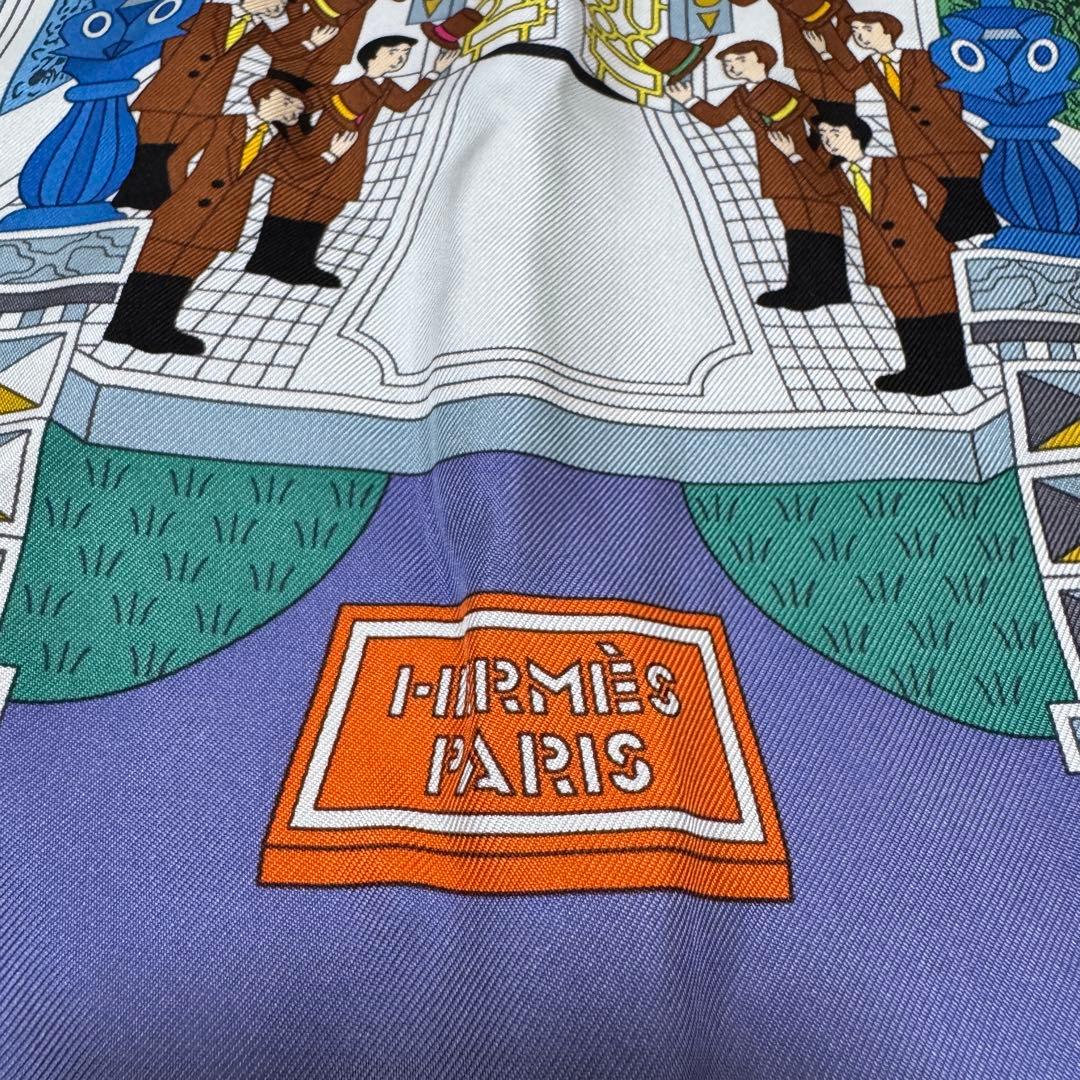 Hermes Carre 90 Maison de Scarf Silk — view 5