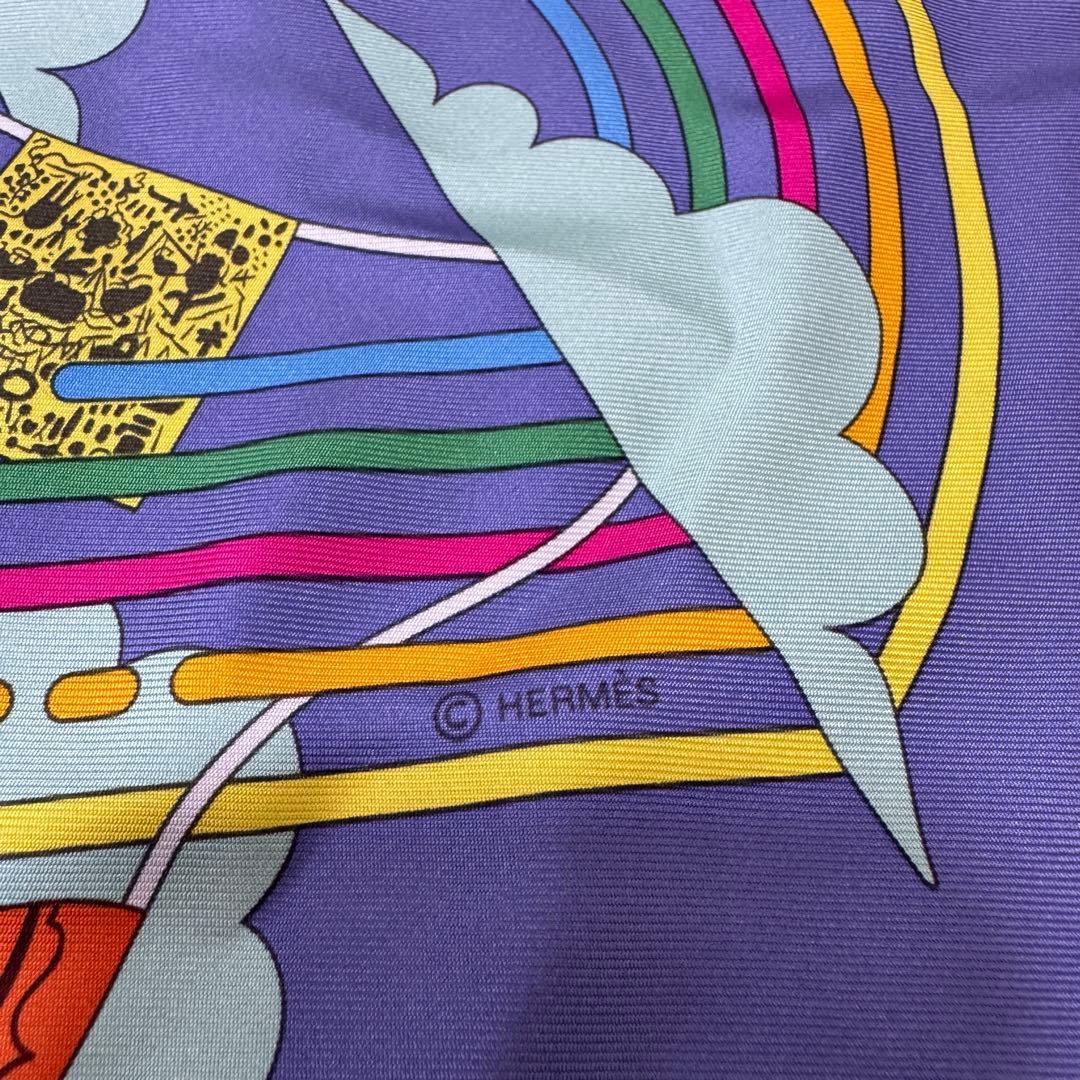Hermes Carre 90 Maison de Scarf Silk — view 7