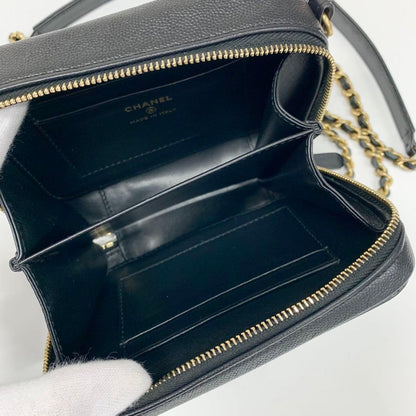 Chanel CC Logo CC Filigree Quilted Chain Shoulder Bag