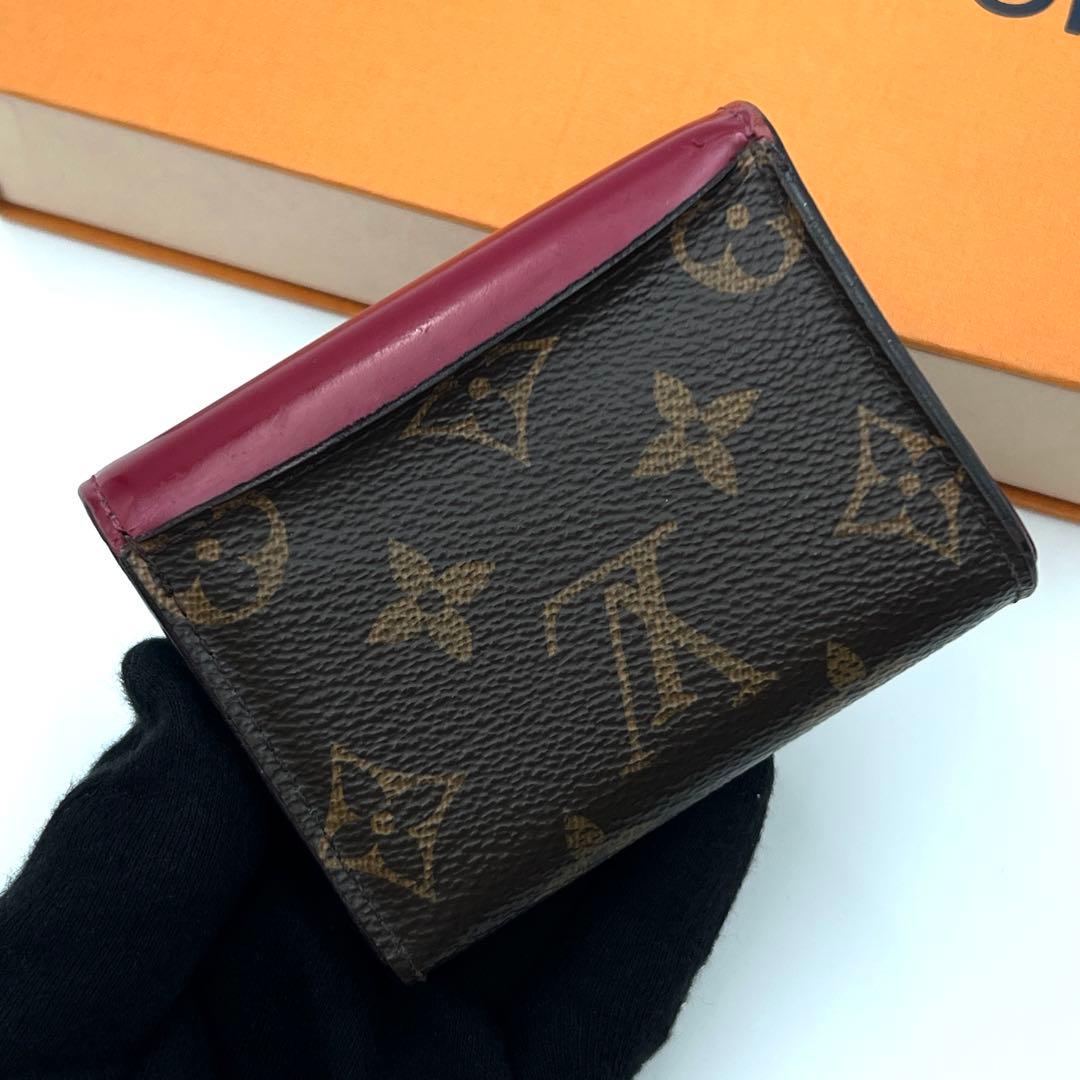 Louis Vuitton Monogram Portefeuille Zoe Trifold Wallet Fuchsia