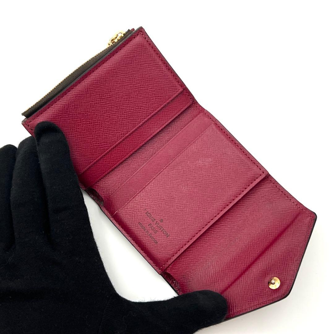 Louis Vuitton Monogram Portefeuille Zoe Trifold Wallet Fuchsia