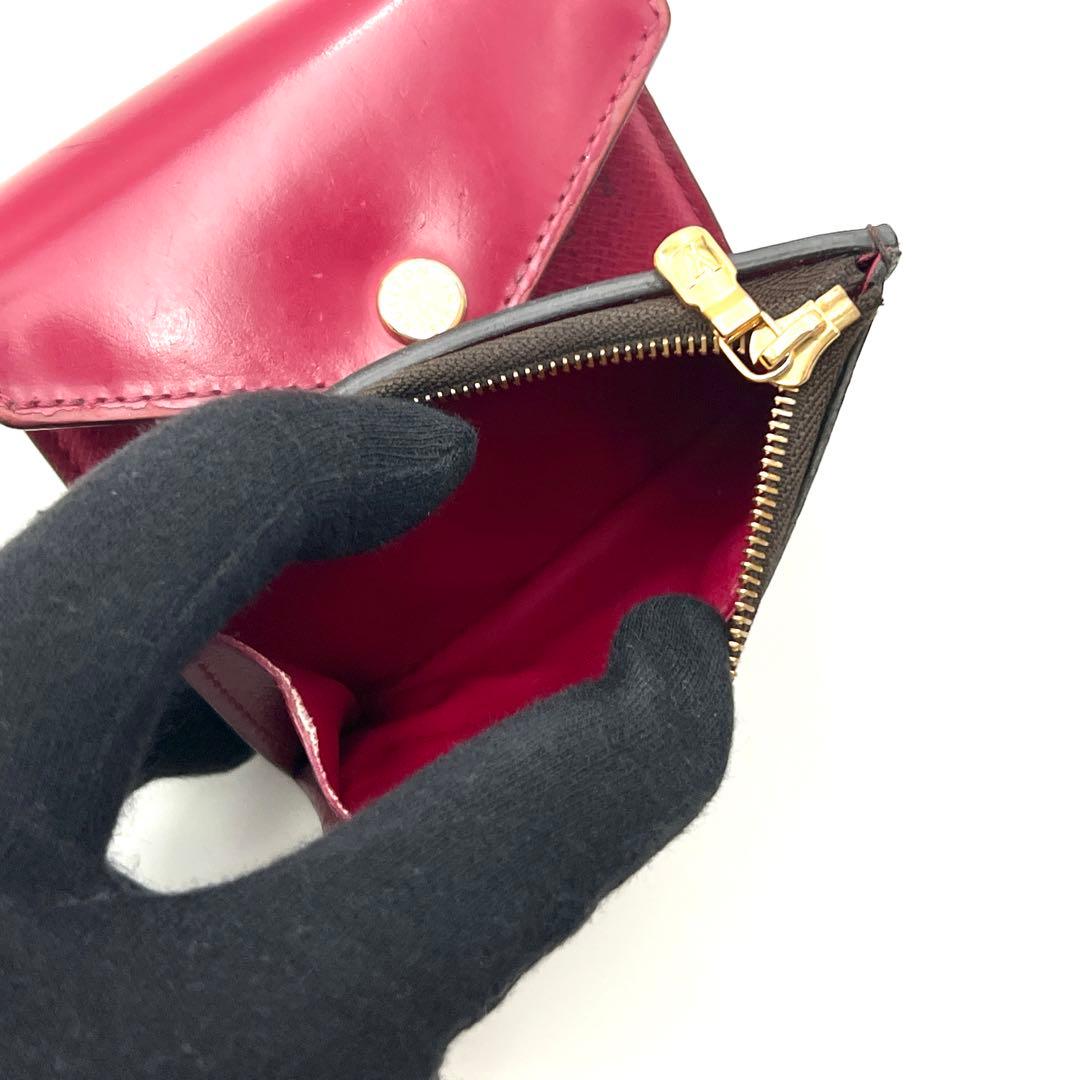 Louis Vuitton Monogram Portefeuille Zoe Trifold Wallet Fuchsia