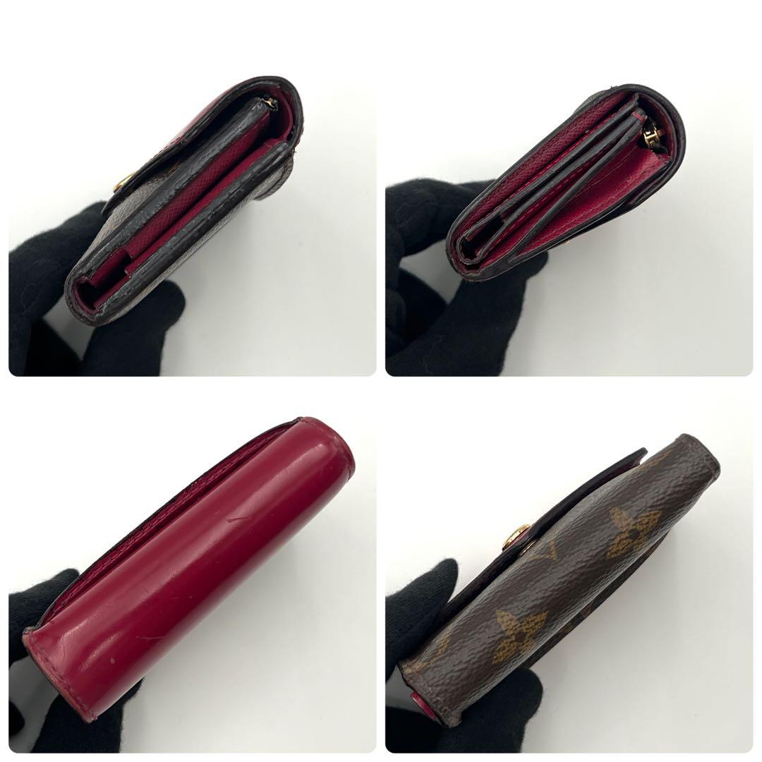 Louis Vuitton Monogram Portefeuille Zoe Trifold Wallet Fuchsia
