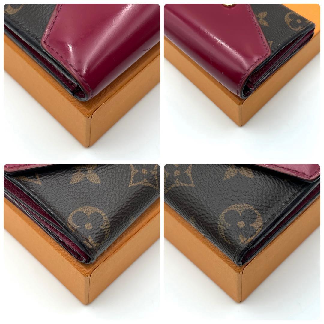 Louis Vuitton Monogram Portefeuille Zoe Trifold Wallet Fuchsia