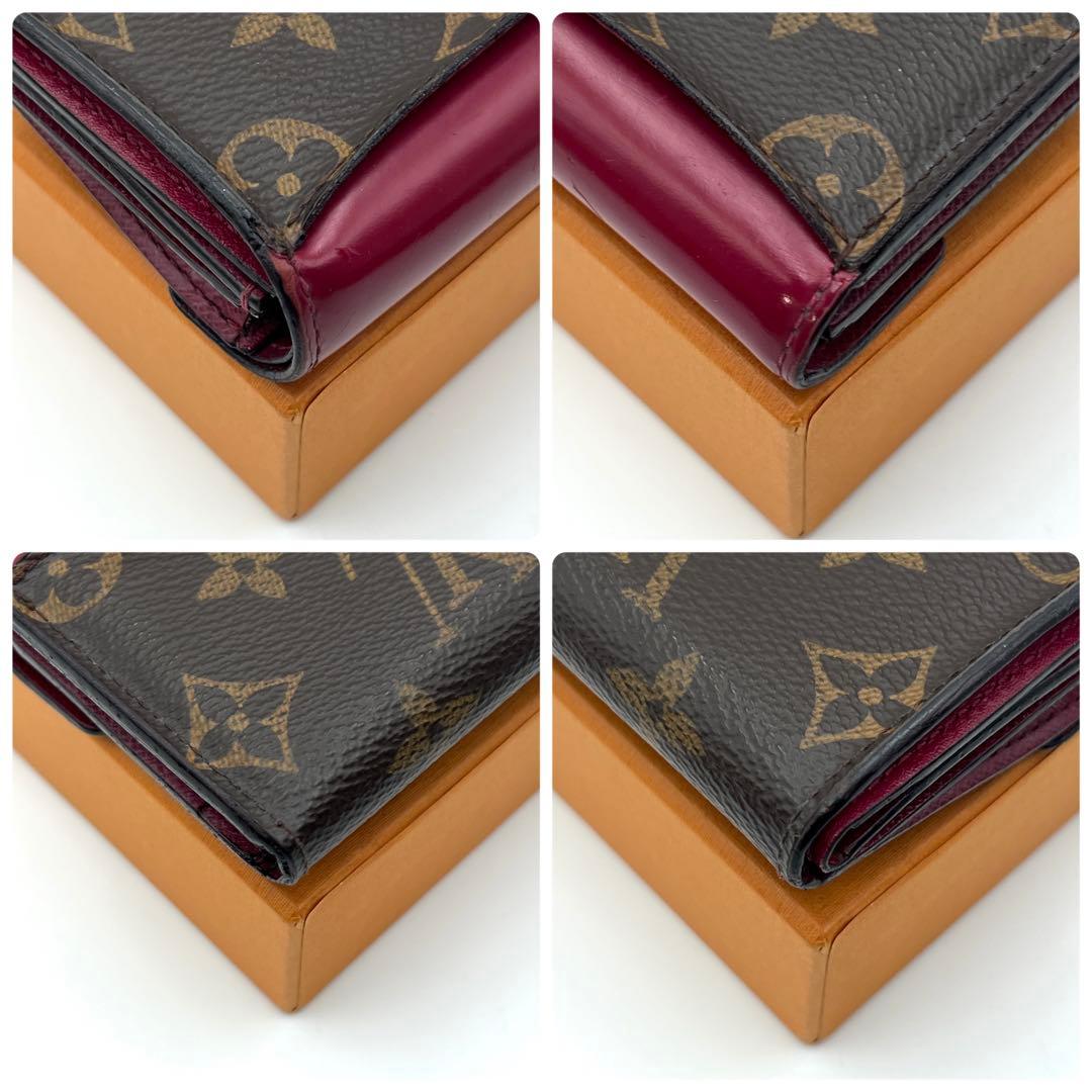 Louis Vuitton Monogram Portefeuille Zoe Trifold Wallet Fuchsia