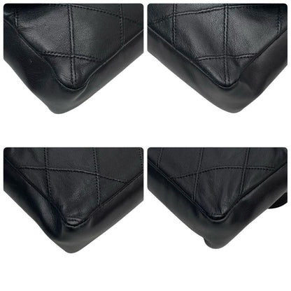 Chanel Bicolore Matelasse Waist Bag Pouch Coco Mark Black