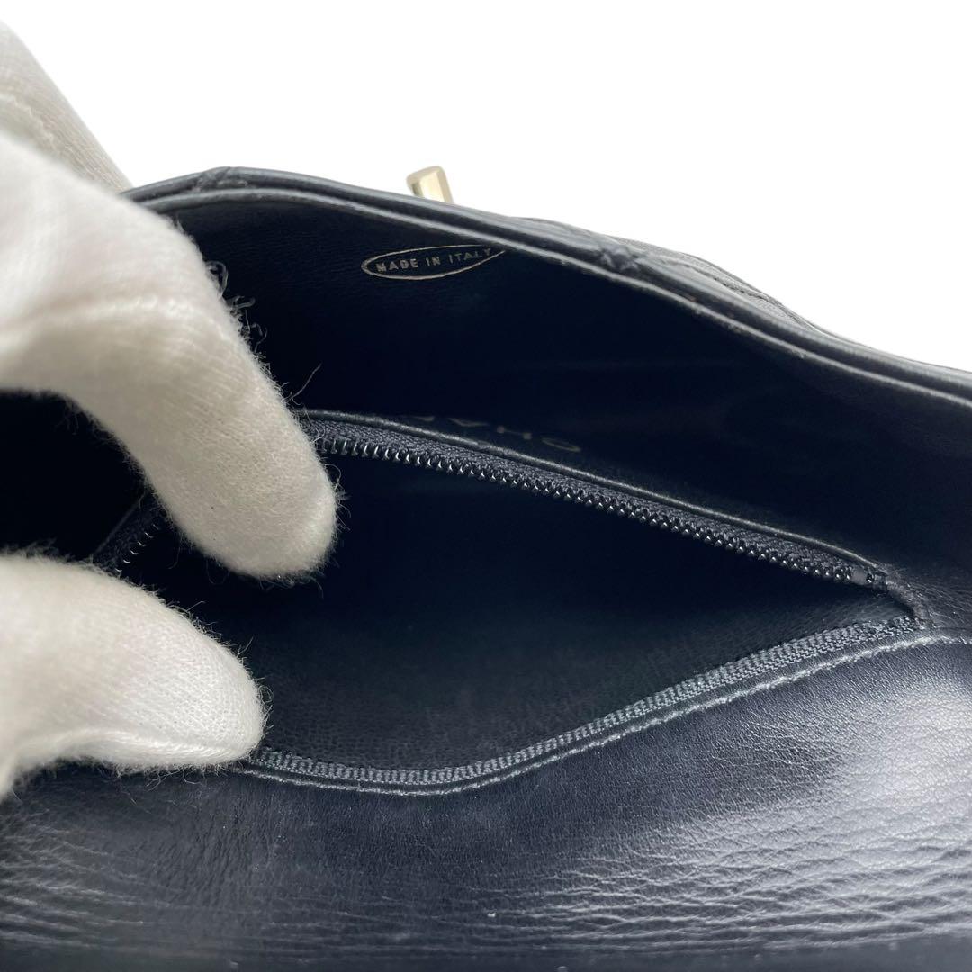 Chanel Bicolore Matelasse Waist Bag Pouch Coco Mark Black