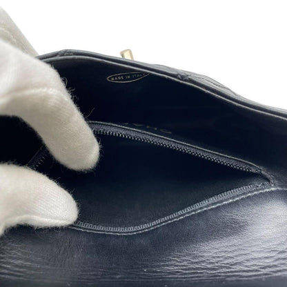 Chanel Bicolore Matelasse Waist Bag Pouch Coco Mark Black