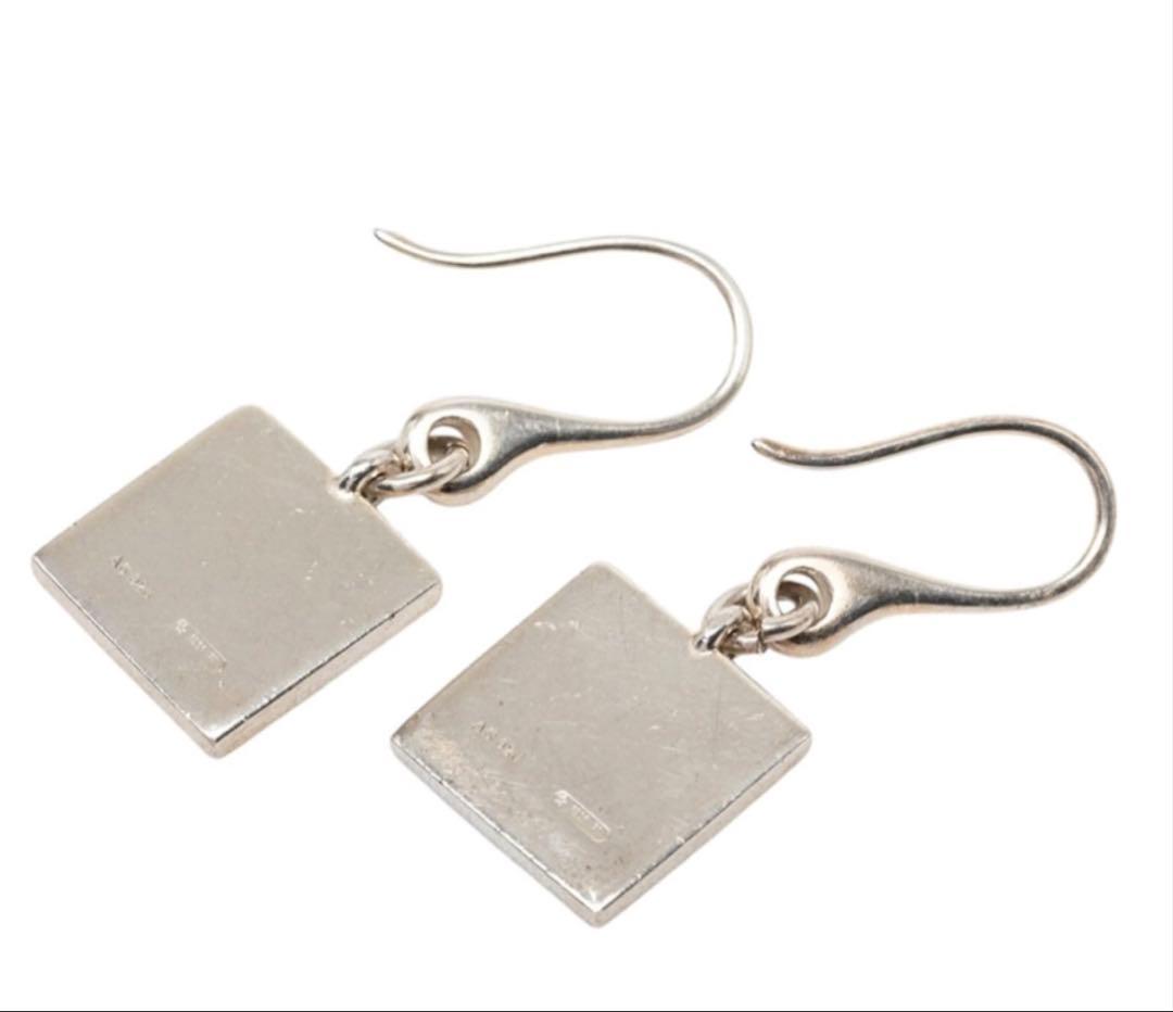 Gucci Square Earrings Silver — view 2