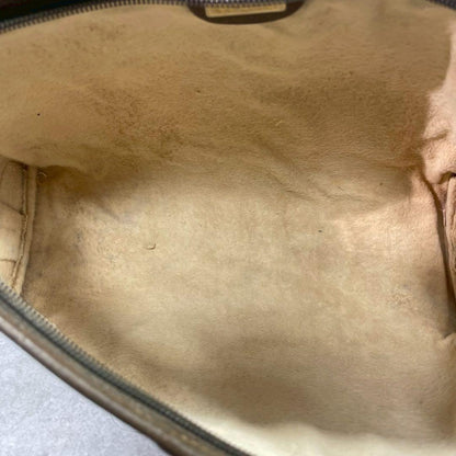 Gucci GG Clutch Brown Leather Logo Second — view 4