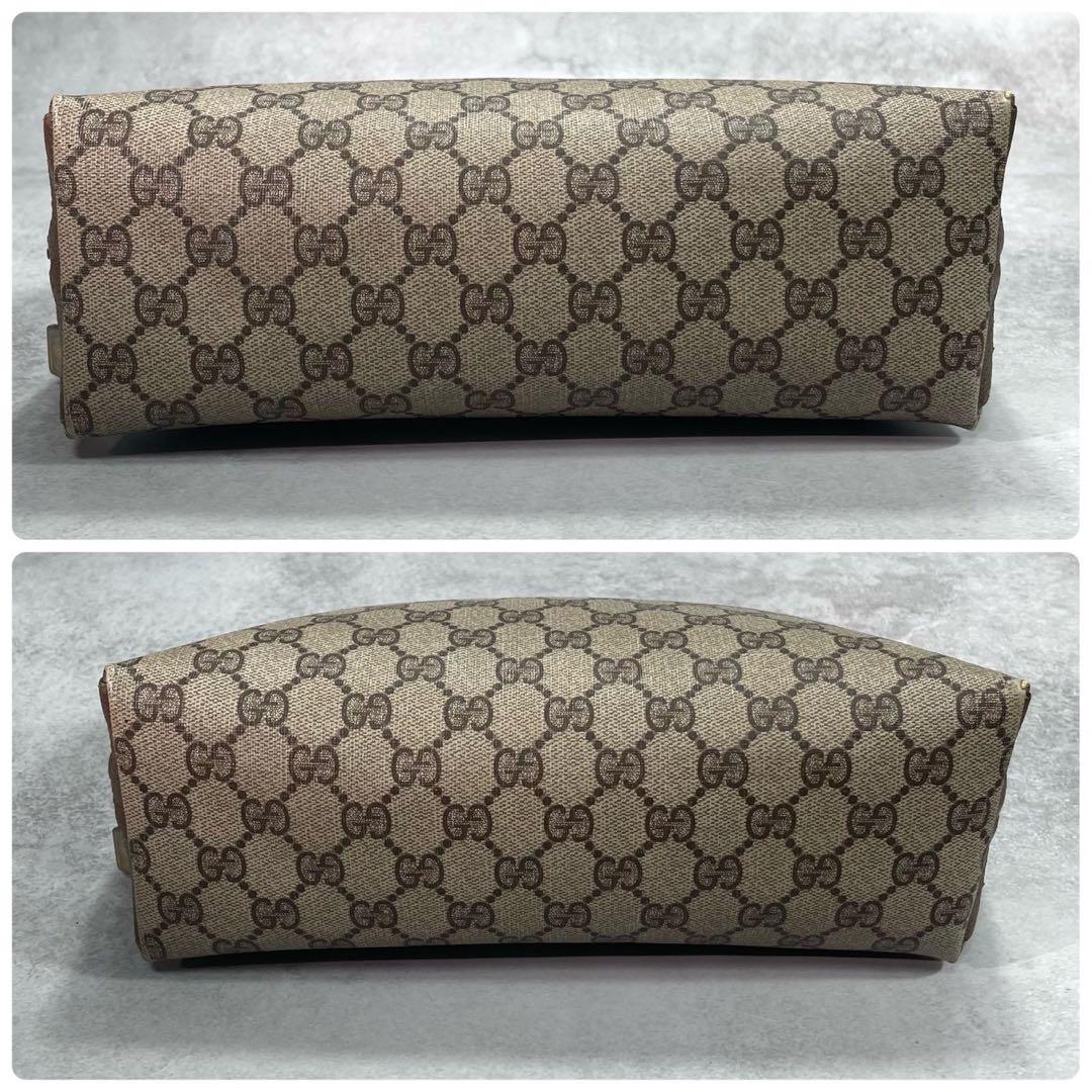 Gucci GG Clutch Brown Leather Logo Second — view 6