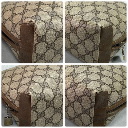 Gucci GG Clutch Brown Leather Logo Second — view 7
