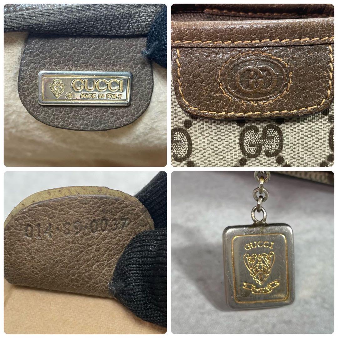 Gucci GG Clutch Brown Leather Logo Second — view 8