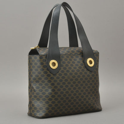Celine Macadam Handbag Tote Leather Black Triomphe — view 2