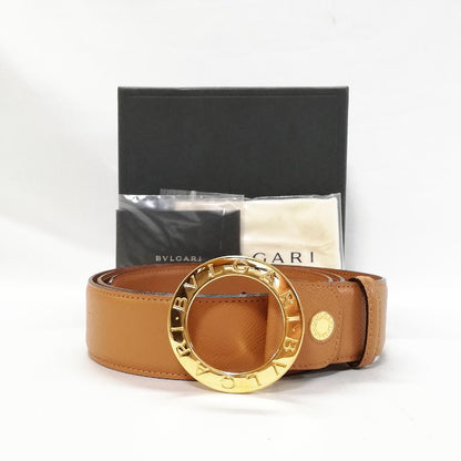 Bvlgari Leather Belt Camel