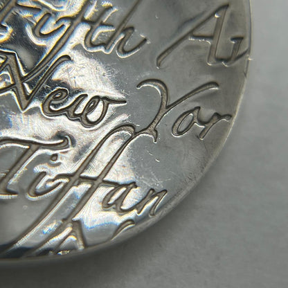 Tiffany & Co Notes Round Tag Necklace Top