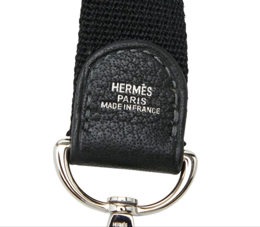 Hermes Shoulder Strap Bag Straps Black — view 6