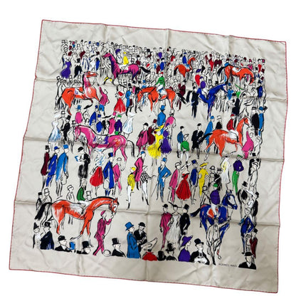 Hermes Carre 90 Paddock Scarf Silk