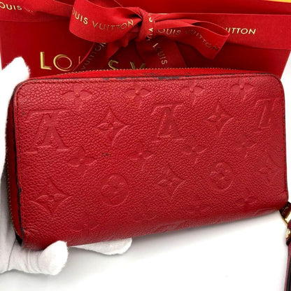 Louis Vuitton Wallet Red Monogram Empreinte Zippy — view 2