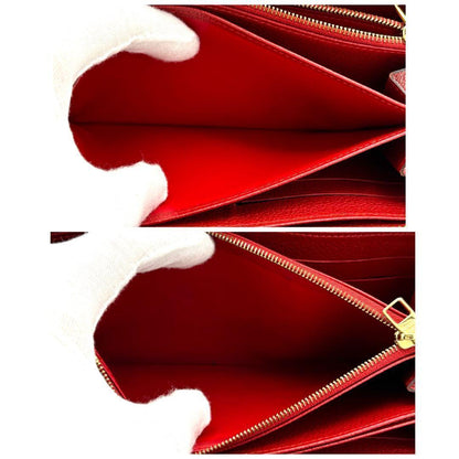 Louis Vuitton Wallet Red Monogram Empreinte Zippy — view 4