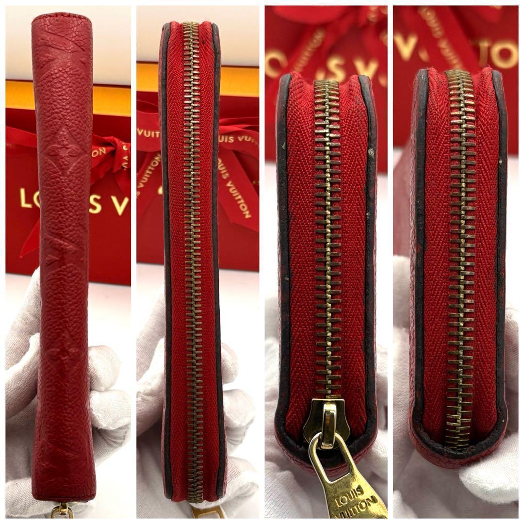 Louis Vuitton Wallet Red Monogram Empreinte Zippy — view 6