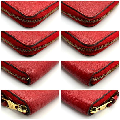 Louis Vuitton Wallet Red Monogram Empreinte Zippy — view 7